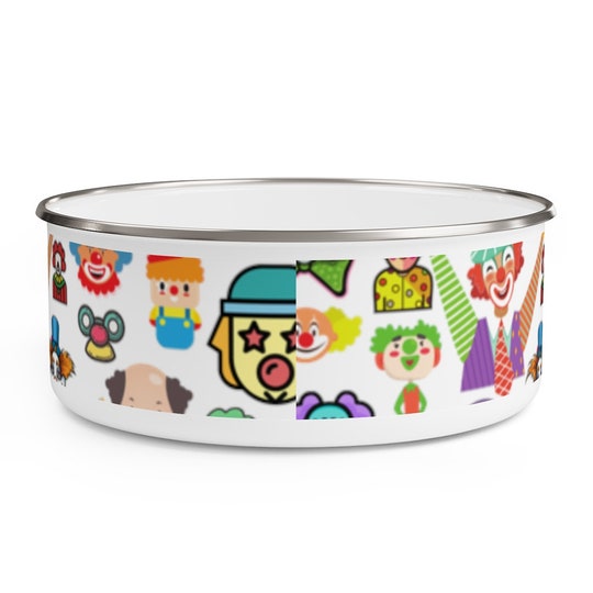 Disover WEIRD CREEPY CLOWNS Enamel Bowl