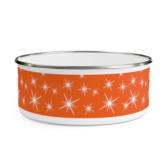 Disover GOLDEN ORANGE PYREX Inspired Enamel Bowl