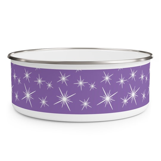 RETRO PURPLE PYREX Inspired Enamel Bowl