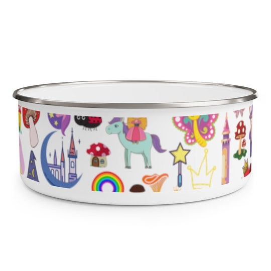 Disover STORYBOOK MYTHICAL MAGICAL Princess Enamel Bowl