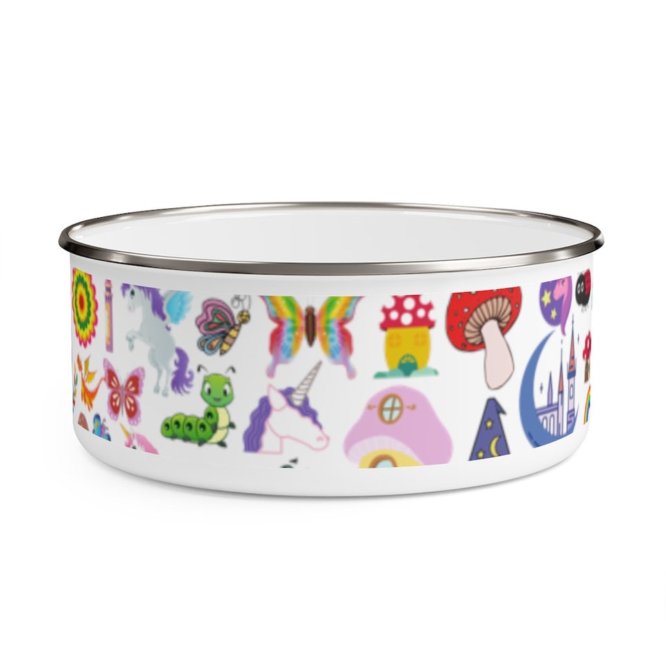 Discover STORYBOOK MYTHICAL MAGICAL Princess Enamel Bowl