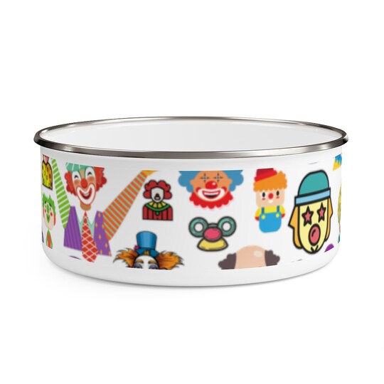 Disover WEIRD CREEPY CLOWNS Enamel Bowl