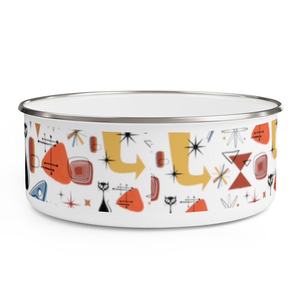 Discover MCM Mid CENTURY MODERN Retro Vintage Enamel Bowl