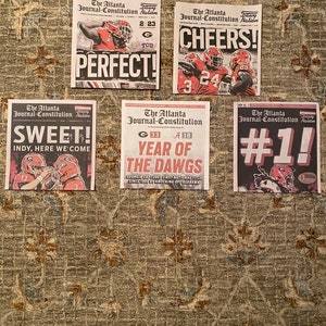 Georgia Bulldogs National Champs AJC Limited Edition Newspapers For 2022-2023. These Papers Are Not Reprints. Perfect To Frame.