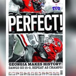 Georgia Bulldogs Football National Champions. 2023 AJC Limited Edition Newspapers. In Hand Will Ship In 2 Days. Sold 2500 Newspapers Orders.