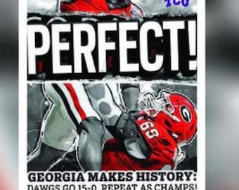 Georgia Bulldogs Football National Champions. 2023 AJC Limited Edition Newspapers. In Hand Will Ship In 2 Days. Sold 2500 Newspapers Orders.