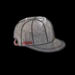 Bling cap hat Iron on rhinestones transfer design for clothes , heat transfer patch applique , hot fix crystal transfer hat motif decal