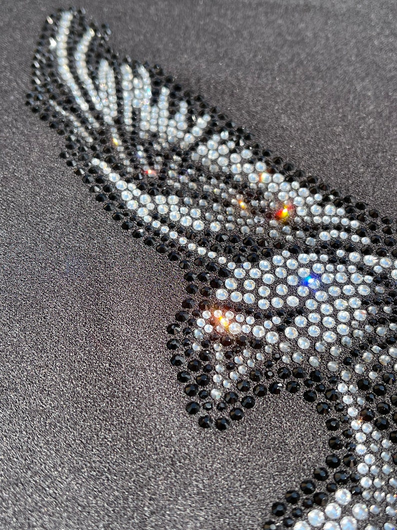 Rhinestone Eagle Patch, Hot Fix Crystal Iron on Design (7.5x9) - Etsy