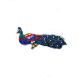 Colorful Peacock Sew on iron on patches Embroidery Applique