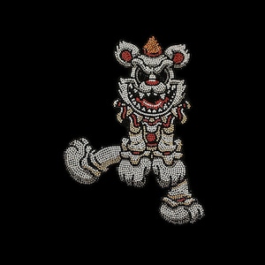 Clown Iron on design , hot fix cartoon patches , rhinestone transfer , bling appliqués , clown patches , heat transfer patches