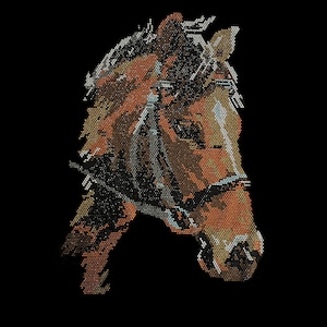 Horse head transfer , iron on horse patch ,hot fix rhinestone horse, bling horse decal , horse applique , horse design iron on 14 x 10