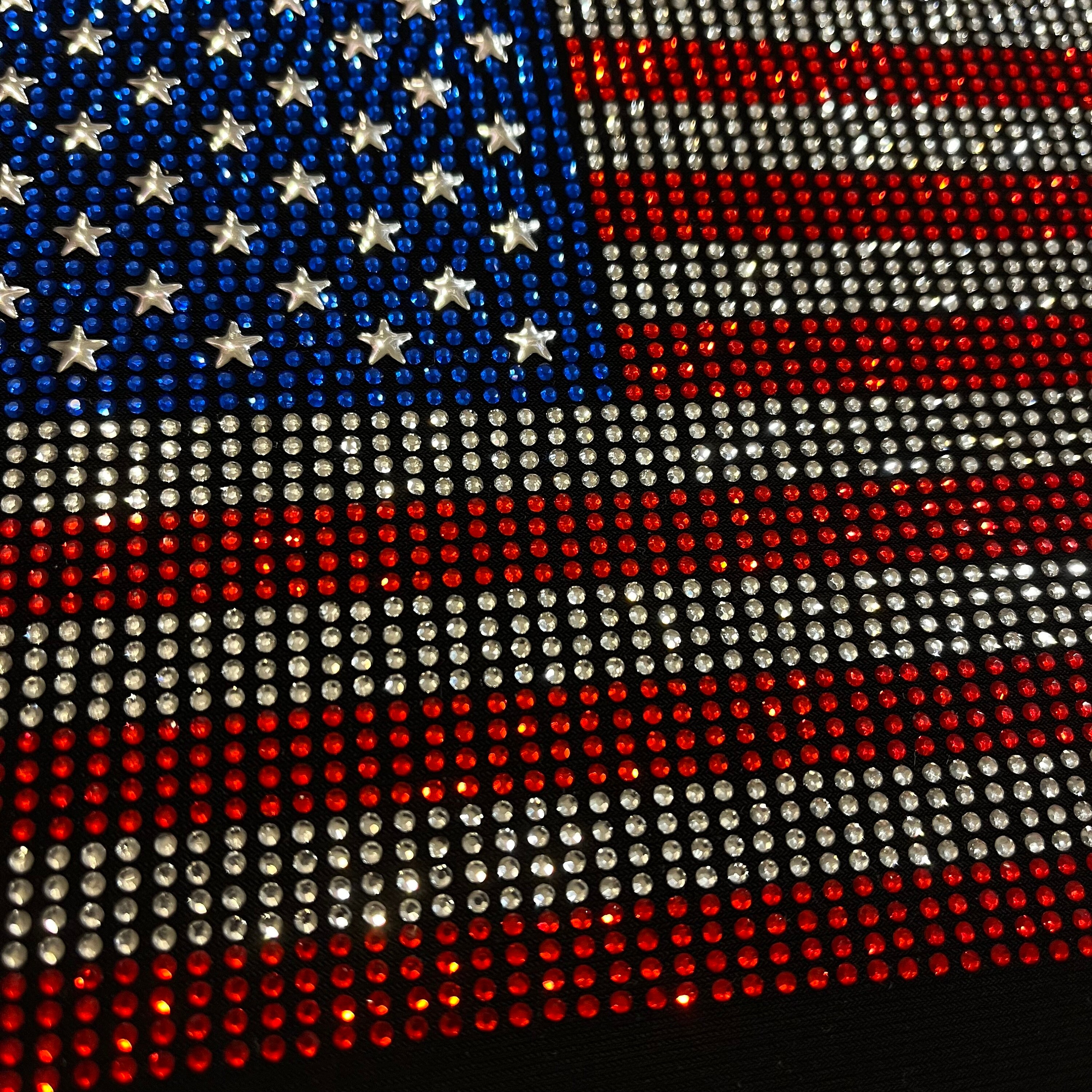 American Flag Rhinestone Iron on Transfer (6 X 8 Inches) - Etsy