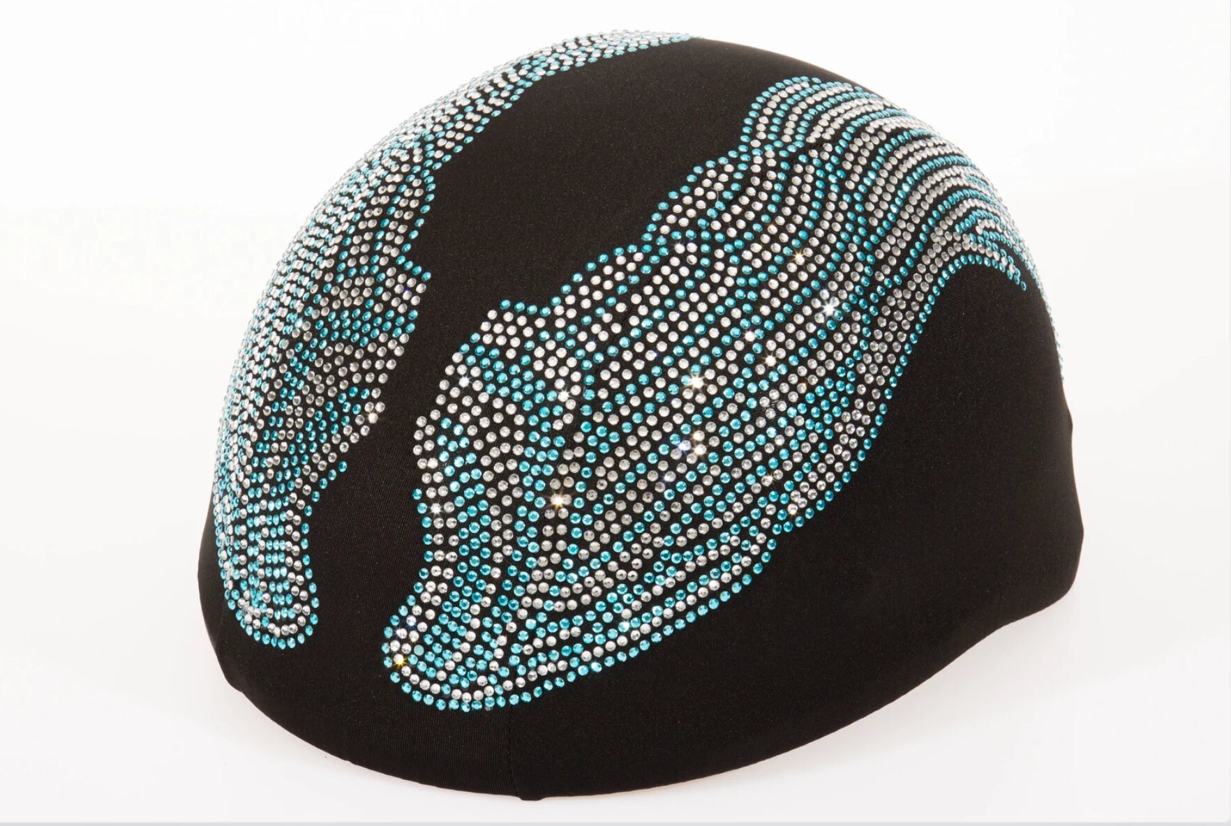 Blauwe strass bling helm cover ruiterhelm helm huid motorhelm super bling helmen Accessoires Hoeden & petten Helmen Sporthelmen helm huid ski helm 