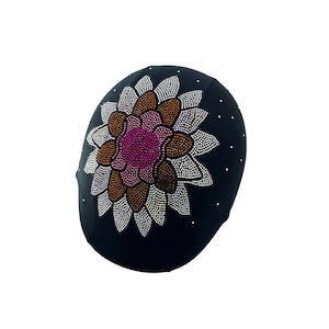 Fleu-de-lis Hinestone Helmet Patch Flowe Decal Bike MX