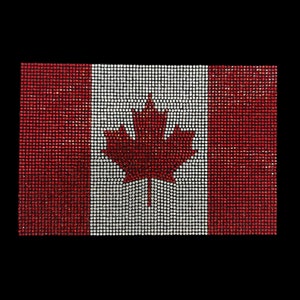 Kanada Flagge Aufbügler / Strass Kanada / Strass Flagge / Strass Flagge / Strass Flagge / Strass Flagge