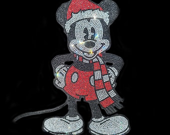 Cartoon rhinestone patches iron on transfers for shirts , rhinestone crystal designs for clothing , hot fix rhinestone appliques