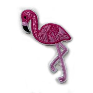 Flamingo iron on patch , pink flamingo iron on applique patch , heat transfer flamingo patch, gift for her and him