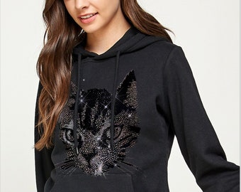 Graphic Design Hoodies Rhinestone Design Hoodies Sparkly Graphic Design Hoodies Rhinestone Design Hoodies Sparkly