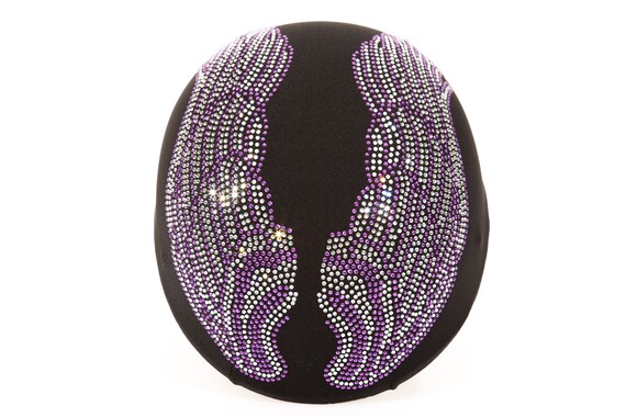 ruiter helm vrouwen helm Helmhoes met kristallen strass vleugels ruiter helm cover Accessoires Hoeden & petten Helmen Sporthelmen biker helm cover Bling helm 
