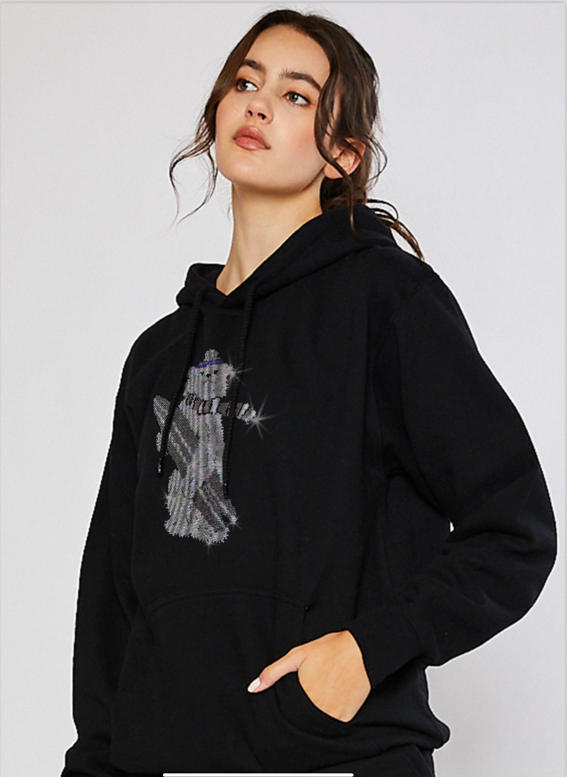 Graphic Design Hoodies Rhinestone Design Hoodies Sparkly Graphic Design Hoodies Rhinestone Design Hoodies Sparkly