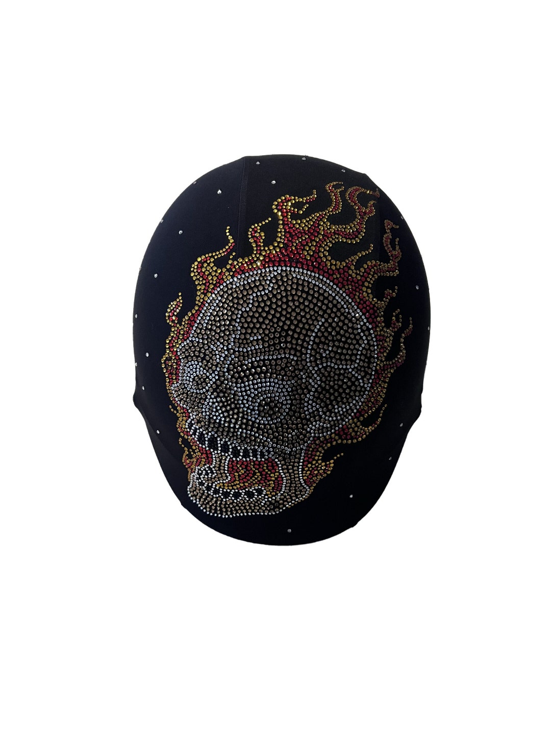 Fleu-de-lis Hinestone Helmet Patch Flowe Decal Bike MX