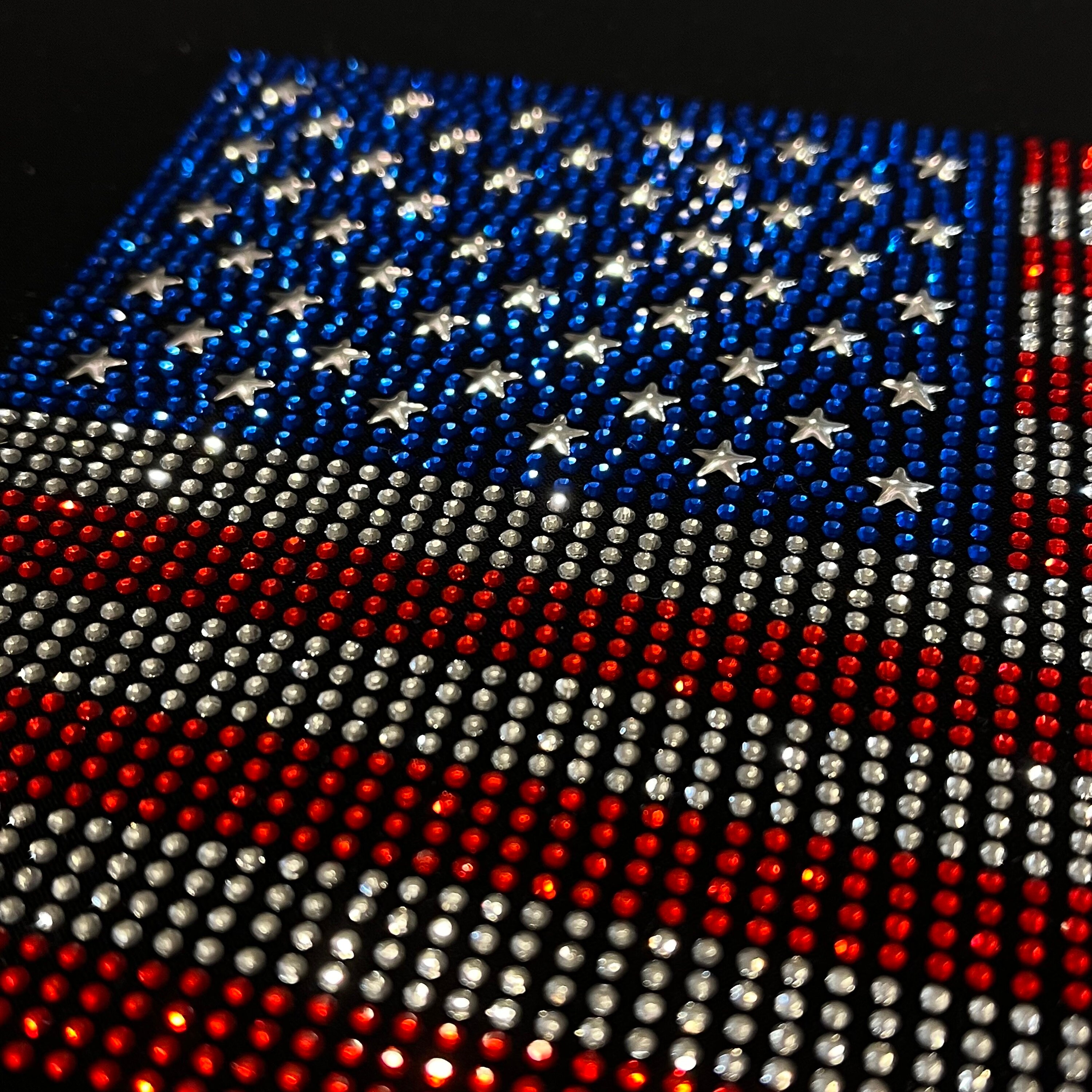 American Flag Rhinestone Iron on Transfer (6 X 8 Inches) - Etsy