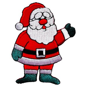Santa Claus Applique Iron on patch Perfect for Christmas DIY Crafts , sew on Santa patch