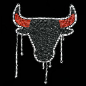 Foglio di trasferimento da stirare con motivo di toro per vestiti, motivo di toro da trasferire a caldo, applicazione a caldo di toro, disegni pronti da trasferire con ferro da stiro, 14" x 11,5"