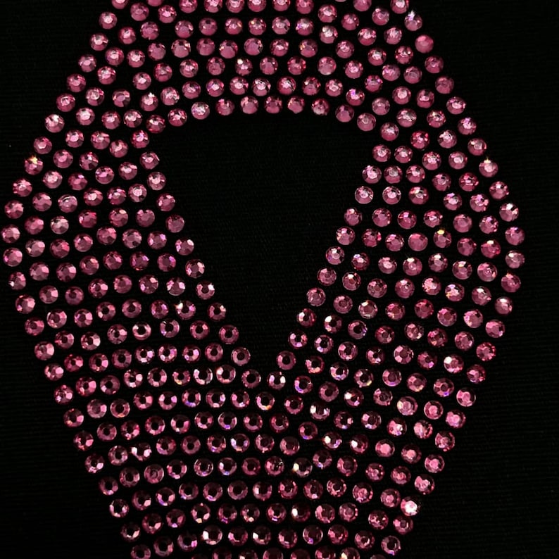 Cancer Ribbon Rhinestone Breast Cancer Ribbon, Rhinestone Pink Ribbon , Heat Transfer Decal ...