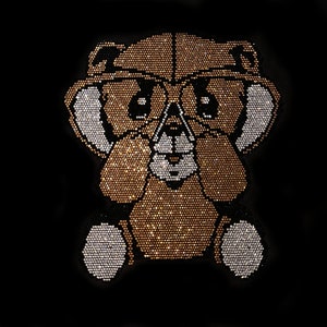 Cute cartoon Rhinestone Transfer Bling Hot Fix Iron on Patch Motif Design Transfer, Iron on hot fix, Bling shirts, Design motif for shirts