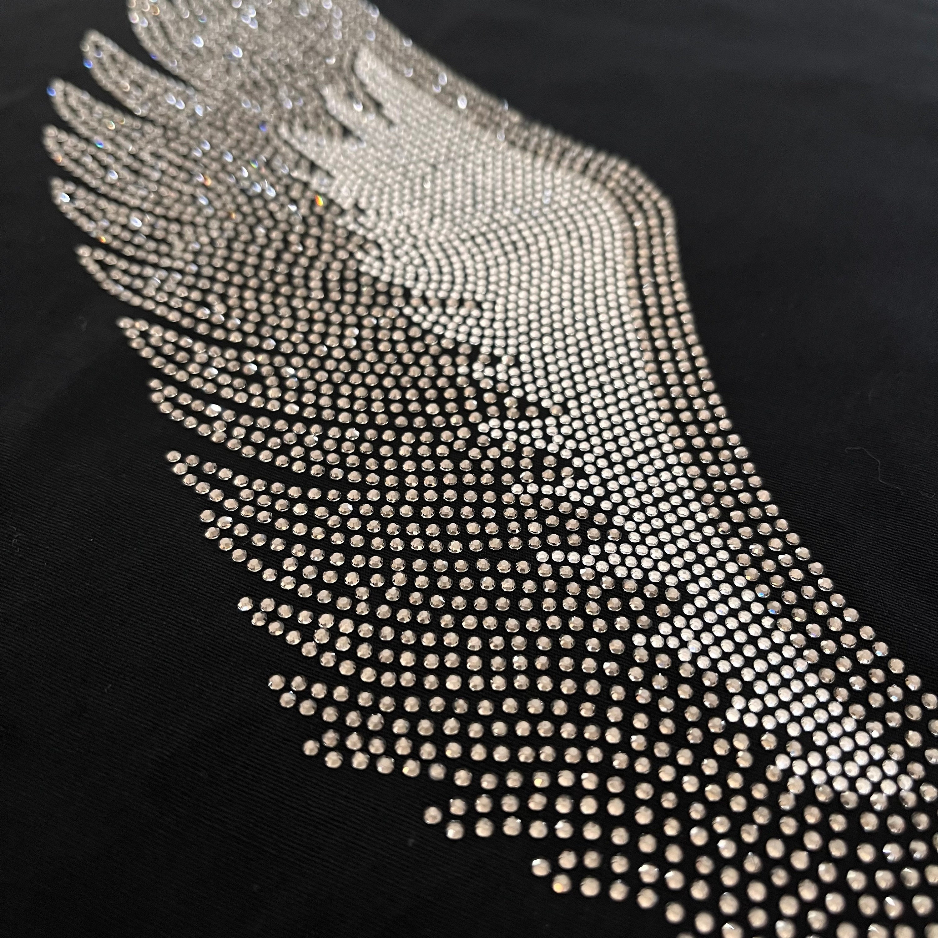 Rhinestone Eagle Heat Transfer Design, Bling Crystal Eagles Motif ...