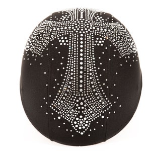 Custom helmet covers for riders , rhinestone bling bling helmet designs , helmet covers , glittering helmet covers