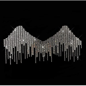 Kristall-Shirt-Transfers, bedazzle Aufbügeln Aufkleber, Hot-Fix-Strass-Designs, Applikationen für Kleidung, Strass-Eisen auf Transfers
