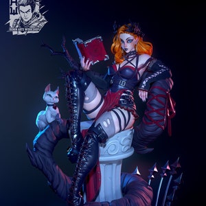 Rosine the Muse Pin Up Statue Model Kit By Ronin Arts Workshop