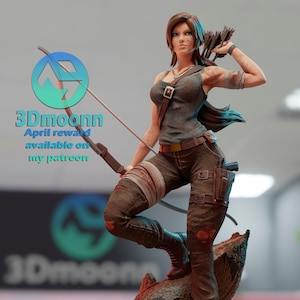 Lara Hunter Statue Model Kit by 3Dmoonn