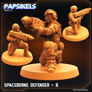 Spaceborne Defenders from &quot;Dropship Troopers&quot; by Papsikels Miniatures