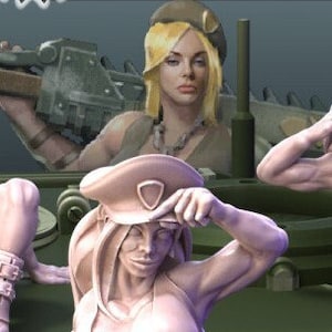 Tank Pinups by Across the Realms Miniatures