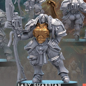 Lady Guardian Leader by Across the Realms Miniatures