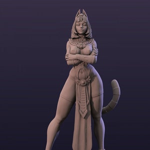 Ankhsu Egyptian Queen Pin Up Miniature by  Mini Dreams