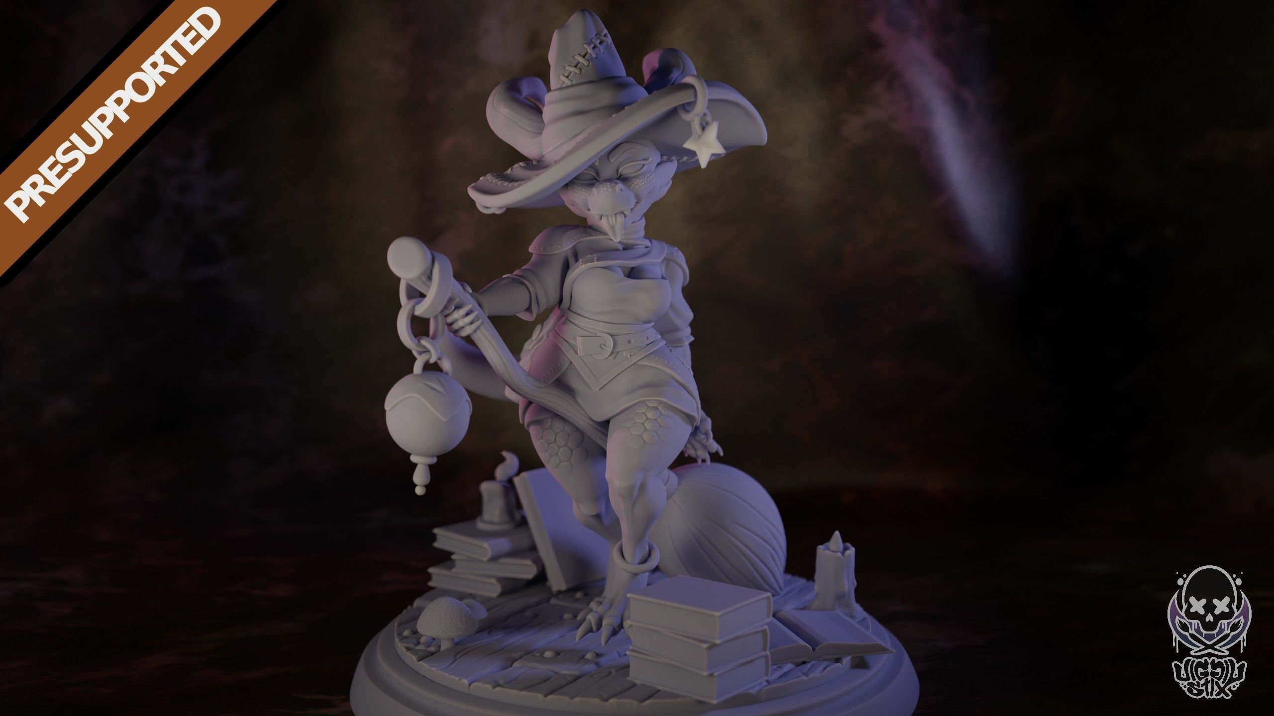 Kobold Astrology Witch by Jigglystix Factory Miniatures