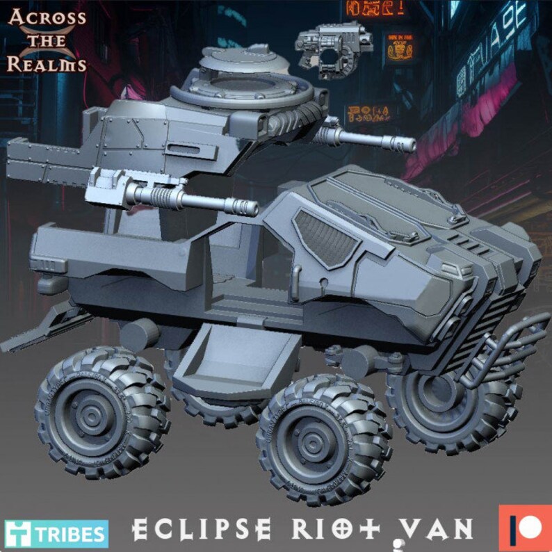 Police Riot Van Model Kit Eclipse Riot Van From Enforcer Divas by Across the Realms Miniatures - Etsy