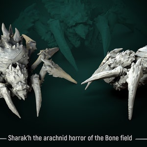 Sharak&#39;h Bone Spider by White Werewolf Tavern Miniatures RPG