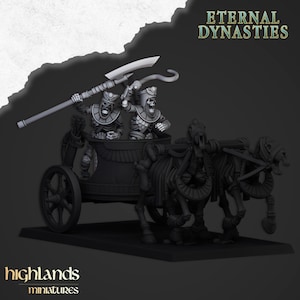 Skeleton Chariot Unit From Eternal Dynasties By Highland Miniatures