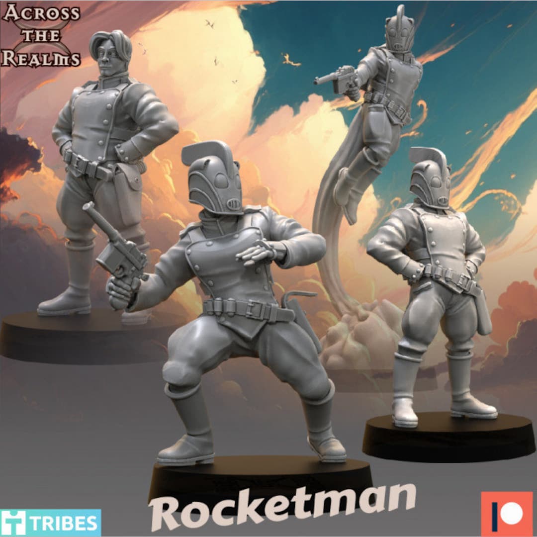 Rocket Man Pulp Heroes Collection by Across the Realms Miniatures