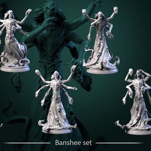 Banshees from "Lifeless Eyes" by White Werewolf Tavern Miniatures