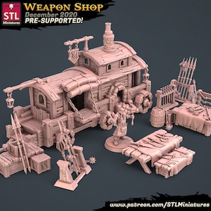 Blacksmith Set by STL Miniatures