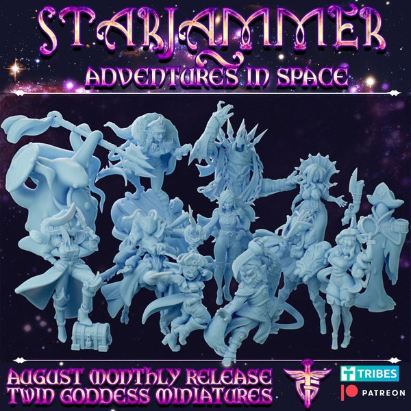Starjammer Adventurers in Space Vol. 2 by Twin Goddess Miniatures
