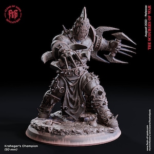 Kraheger's Champion from "Scourges of War" by Flesh of Gods Miniatures