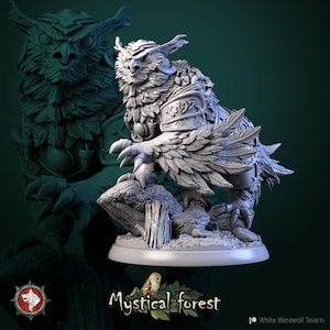 Owlbear from &quot;Mystical Forest&quot; by White Werewolf Tavern Miniatures