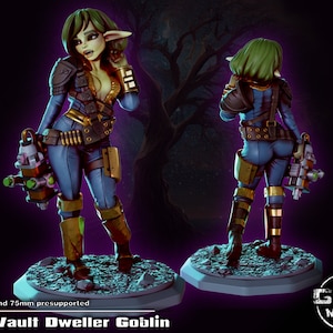 Vault Dweller Goblin by Gaz Pin Up Miniatures